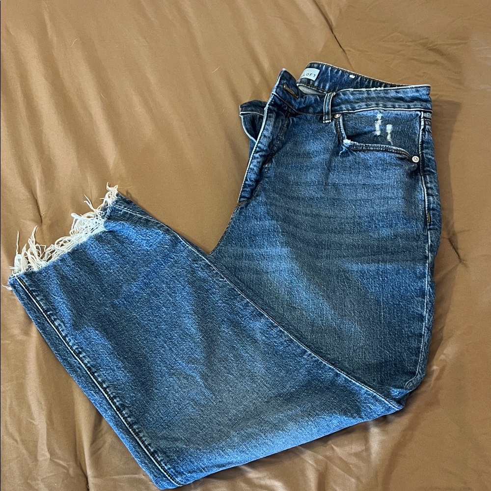 LOFT Classic Blue Straight Jeans